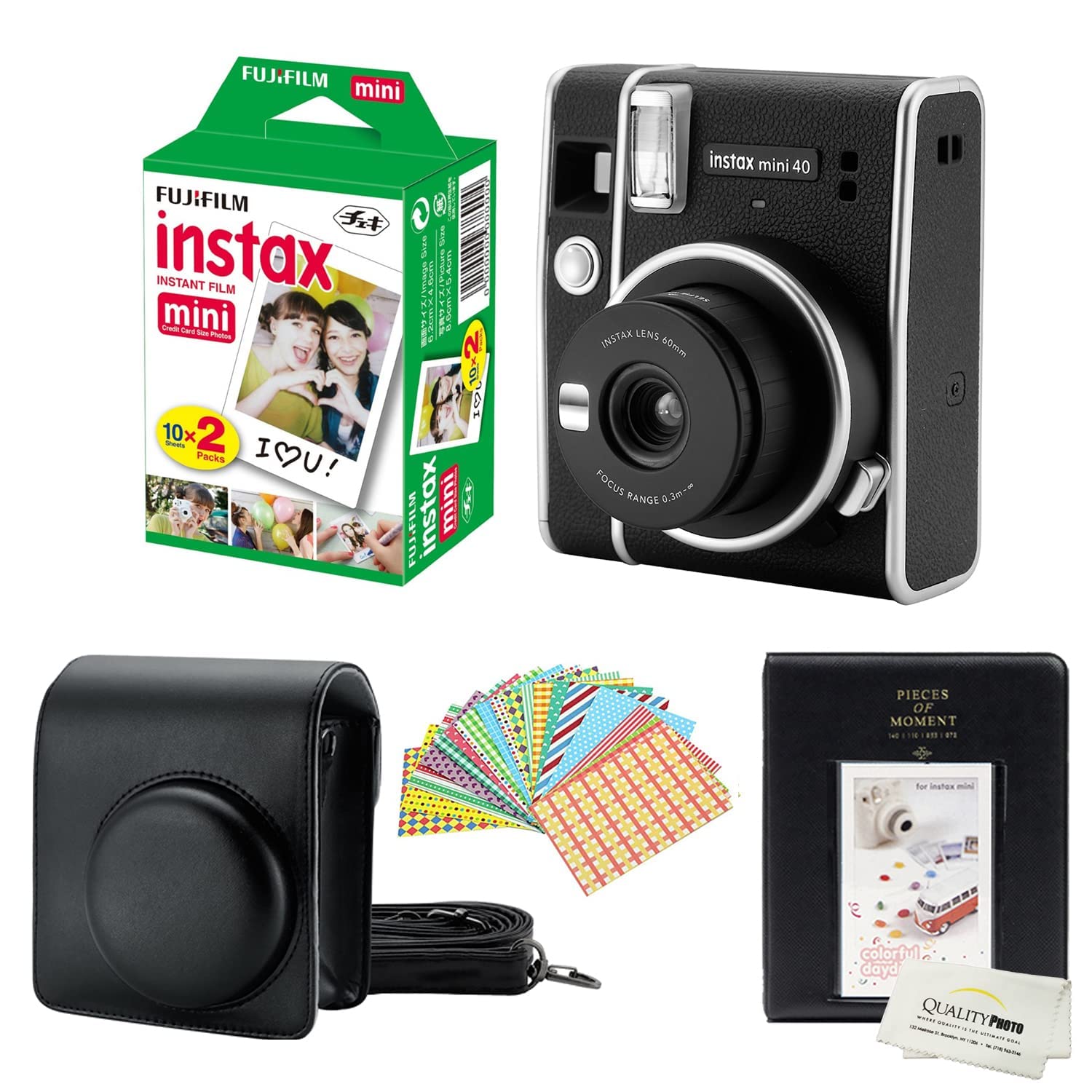 Cámara Instantánea Fujifilm Instax Mini 40 Con Película, Álbum Y Más - Venta Internacional. $5,745