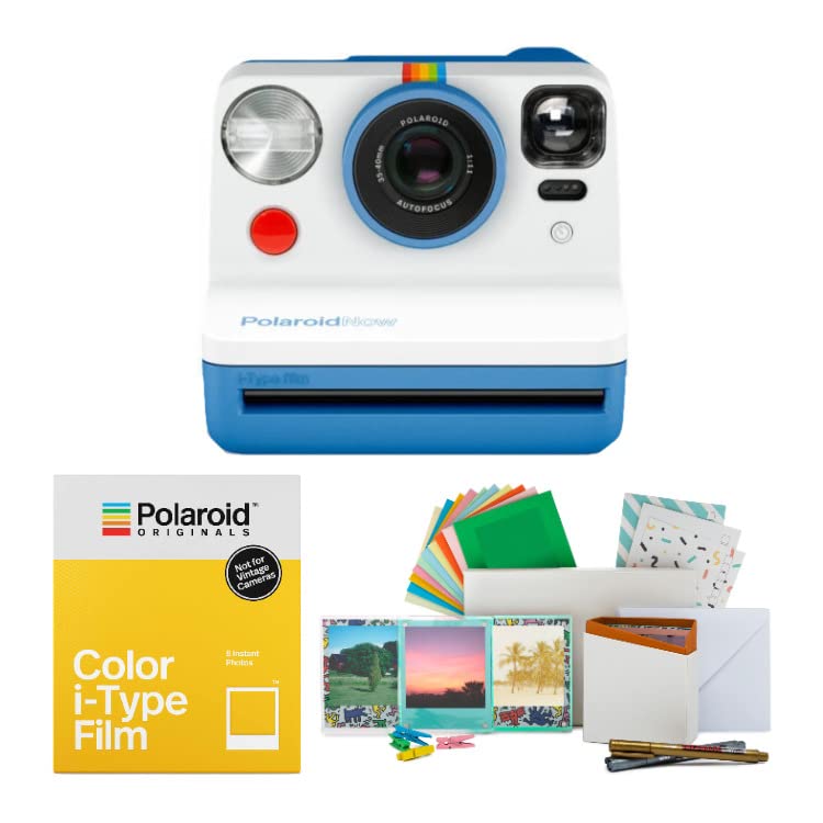 Foto 1 | Cámara Polaroid Originals Now Visor I-type Azul - Venta Internacional.