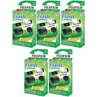 Foto 1 | Cámara Desechable Fujifilm Quicksnap Flash 400 35 Mm (5 Cajas) - Venta Internacional.