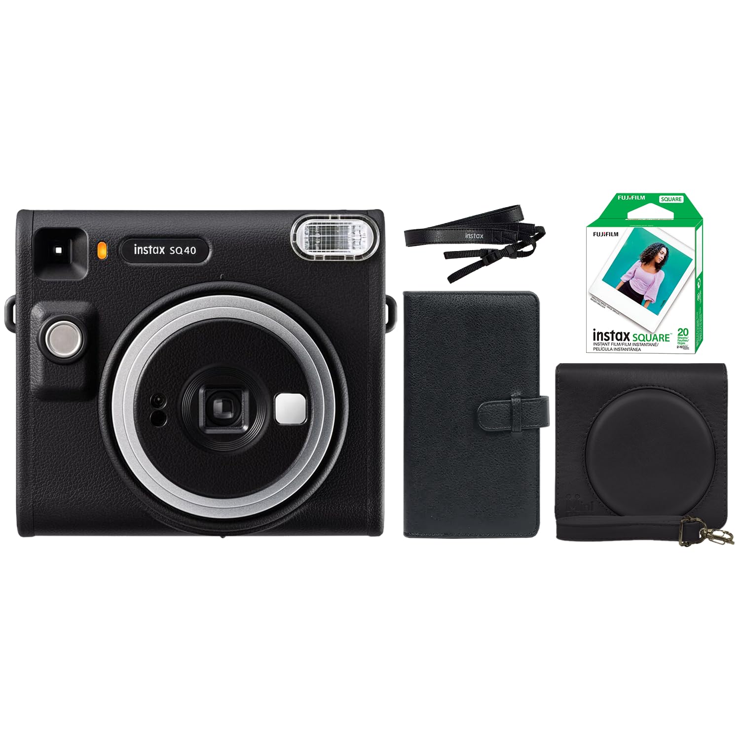 Foto 2 pulgar | Cámara Instantánea Fujifilm Instax Square Sq40 Negra +20 Películas - Venta Internacional.