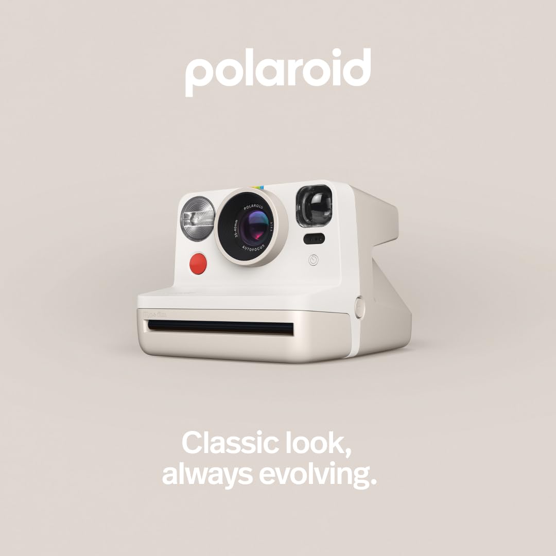 Foto 3 pulgar | Cámara De Película Instantánea Polaroid Now De Segunda Generación, Color Blanco Vintage - Venta Internacional.