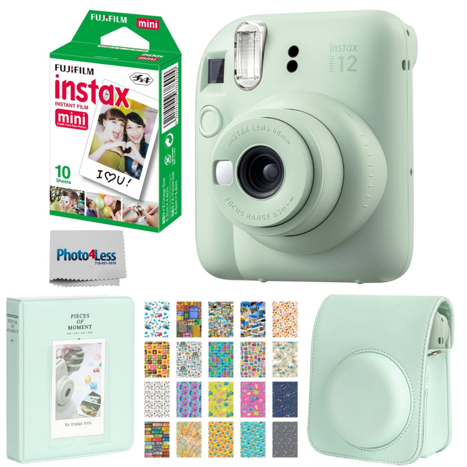 Foto 2 pulgar | Cámara De Película Instantánea Fujifilm Instax Mini 12 Verde Menta - Venta Internacional.