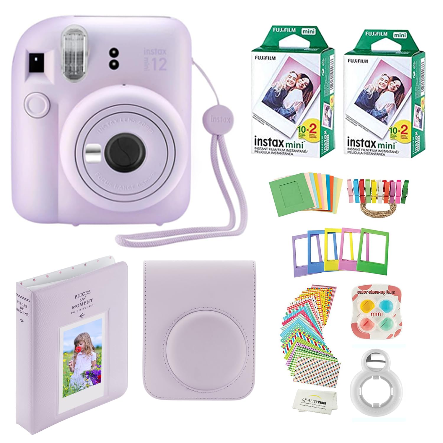 Foto 1 | Cámara Instantánea Fujifilm Instax Mini 12 Lilac Purple + Kit De Accesorios - Venta Internacional.