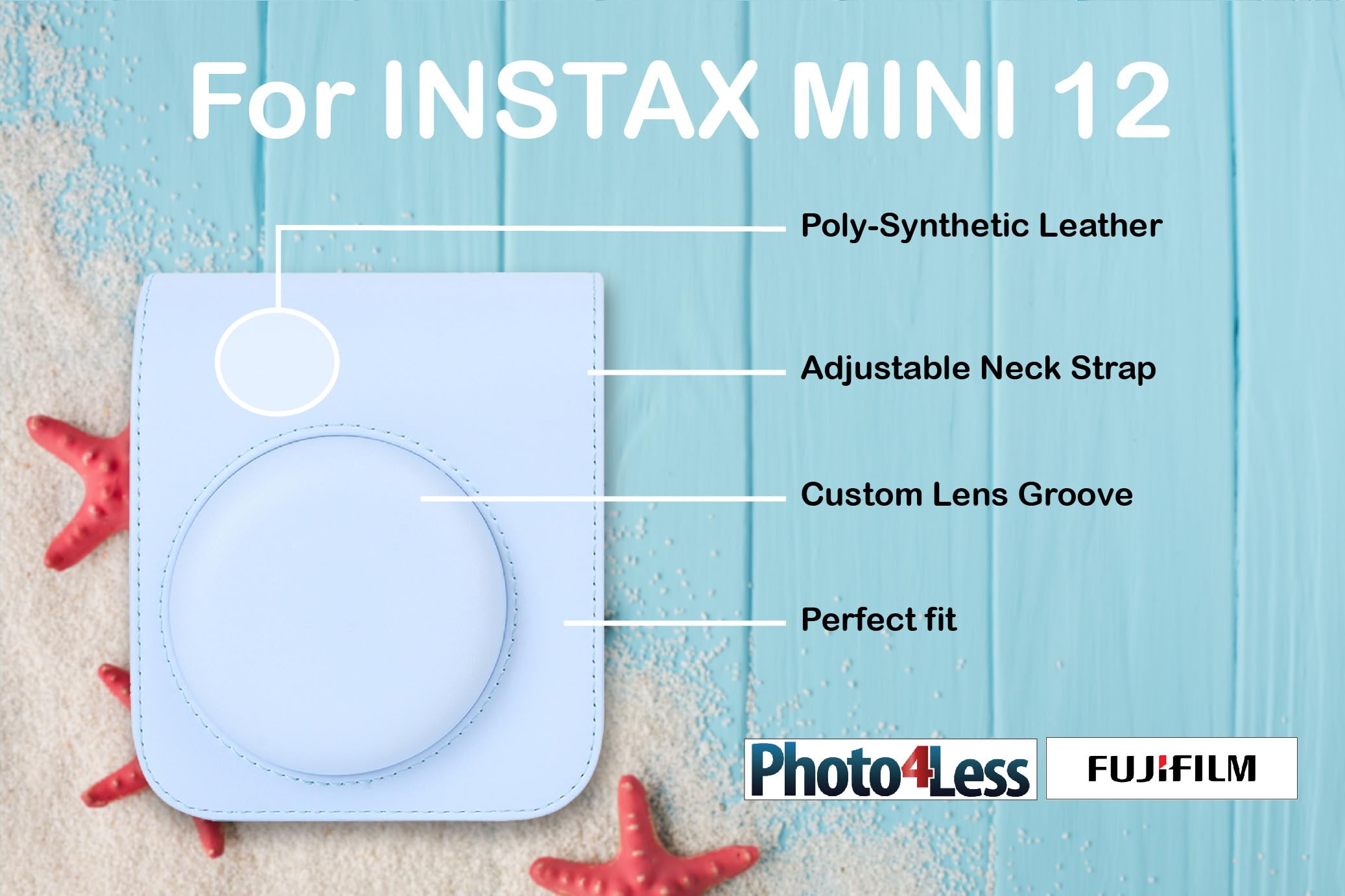 Foto 5 pulgar | Cámara De Película Instantánea Fujifilm Instax Mini 12 Azul Pastel - Venta Internacional.