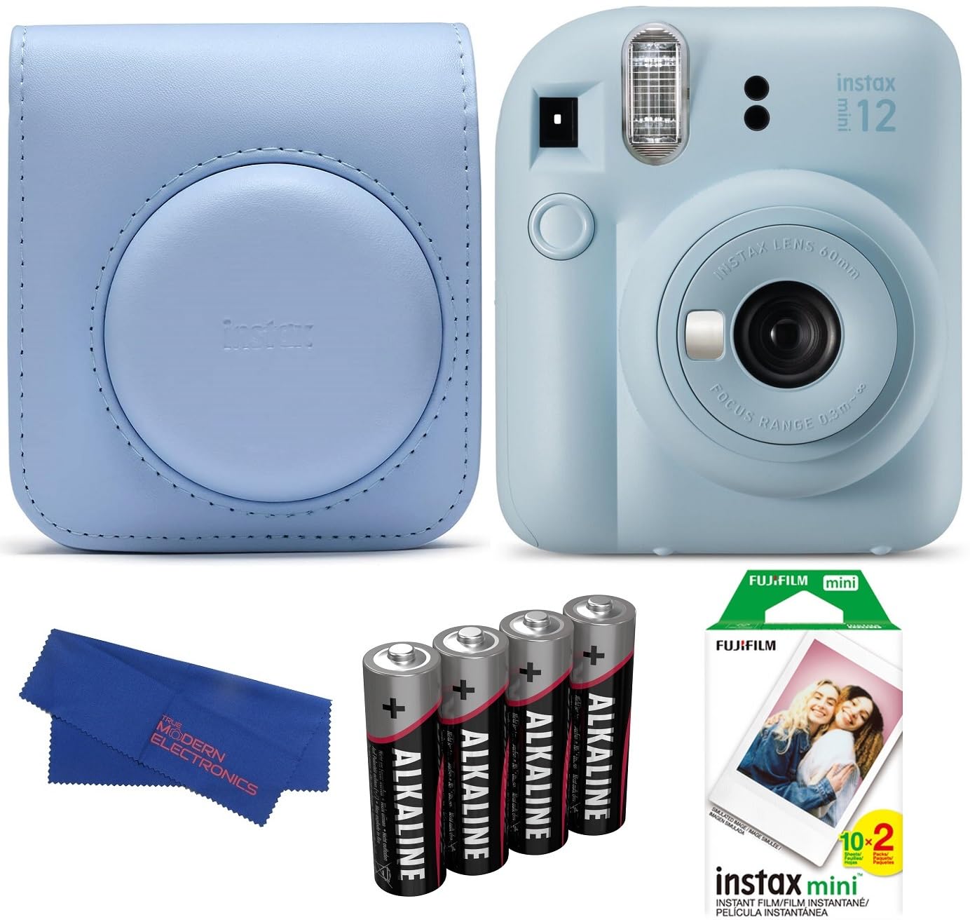 Cámara De Película Instantánea Fujifilm Instax Mini 12 Bundle Azul - Venta Internacional. $4,463