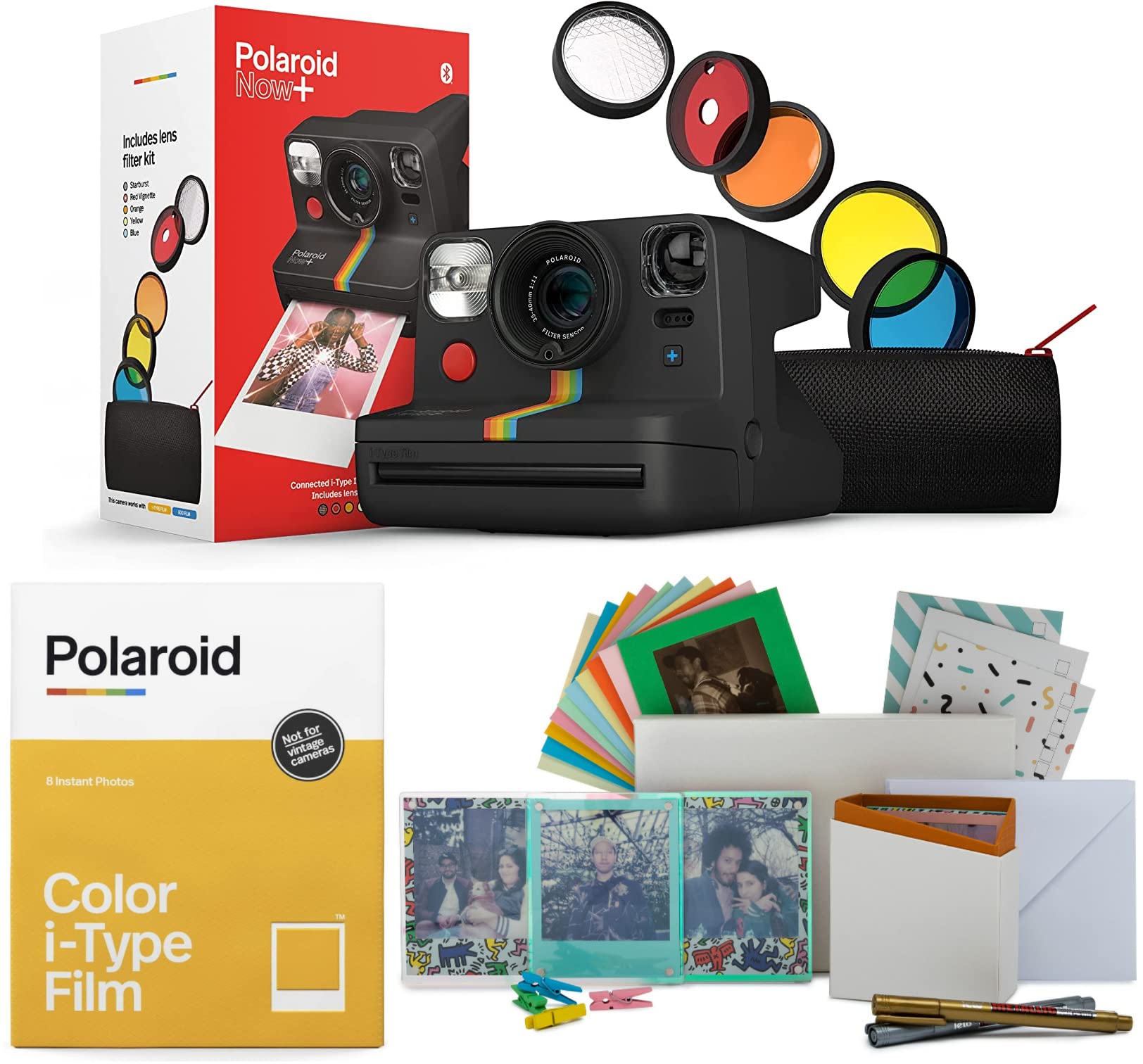 Foto 2 pulgar | Cámara De Película Instantánea Polaroid Now+ Con Paquete De Películas - Venta Internacional.