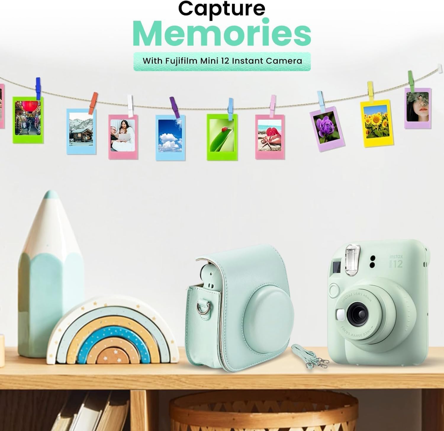 Foto 3 pulgar | Cámara Instantánea Fujifilm Instant Mini 12 Con Paquete De Accesorios - Venta Internacional.