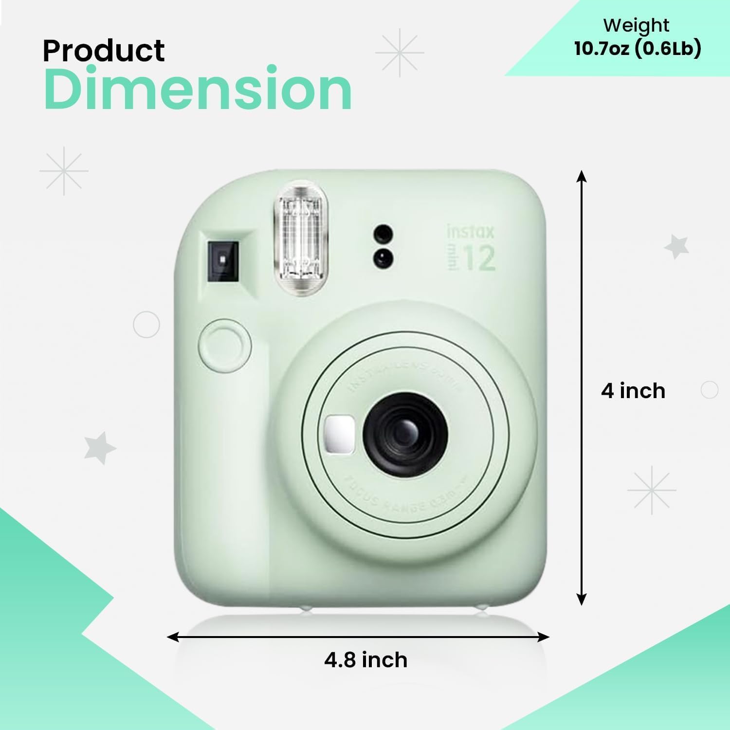 Foto 6 pulgar | Cámara Instantánea Fujifilm Instant Mini 12 Con Paquete De Accesorios - Venta Internacional.