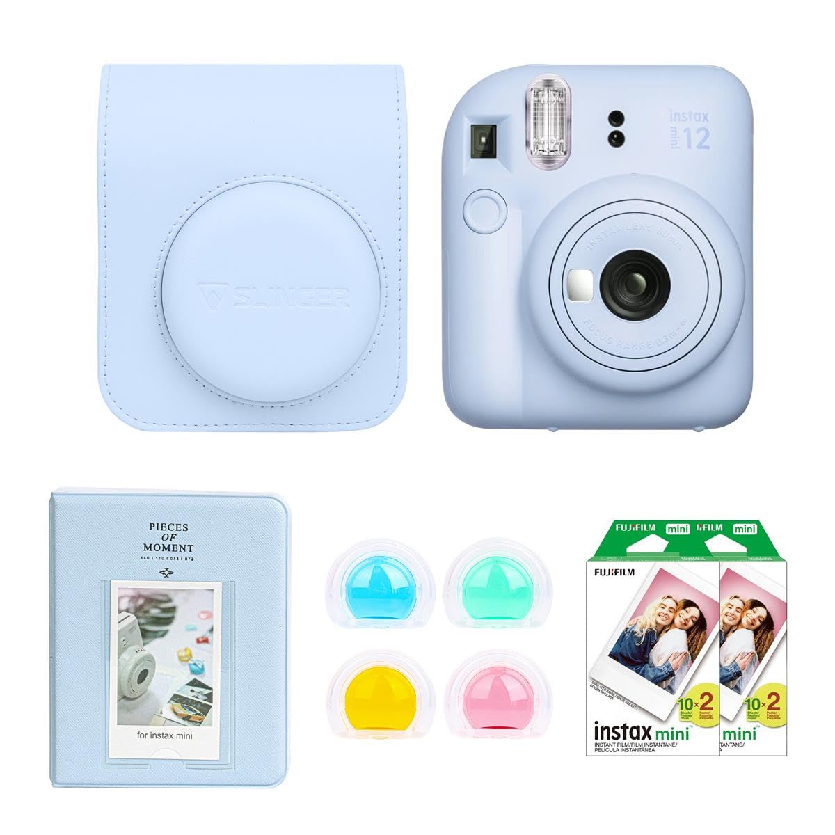 Cámara De Película Instantánea Fujifilm Instax Mini 12 Azul Pastel - Venta Internacional. $4,623