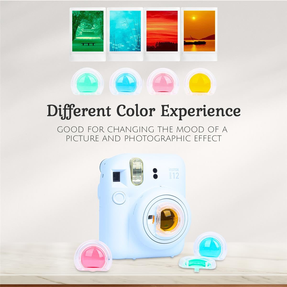 Foto 5 pulgar | Cámara De Película Instantánea Fujifilm Instax Mini 12 Azul Pastel - Venta Internacional.