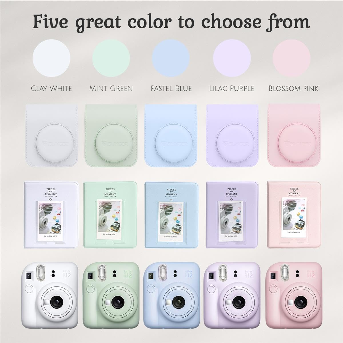 Foto 7 | Cámara De Película Instantánea Fujifilm Instax Mini 12 Azul Pastel - Venta Internacional.