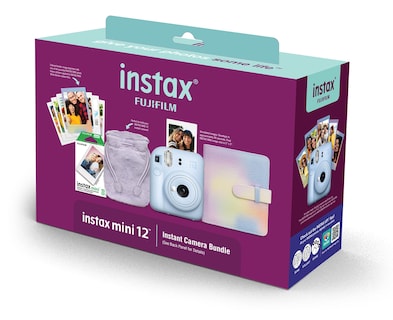 Foto 2 | Cámara Fujifilm Instax Mini 12 Azul Con Paquete Navideño 2024 - Venta Internacional.