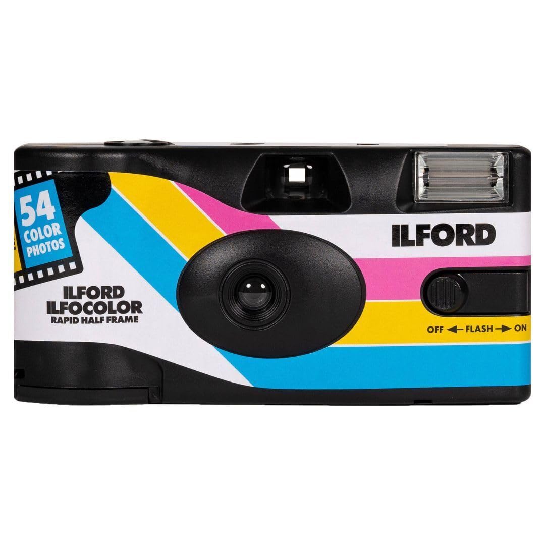 Foto 2 pulgar | Cámara De Un Solo Uso Ilford Ilfocolor Rapid Half Frame 400 Iso - Venta Internacional.