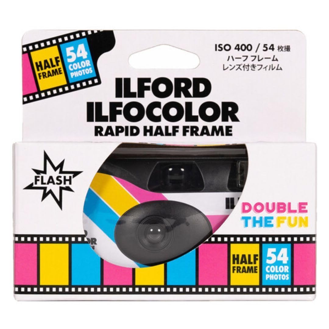 Foto 2 | Cámara De Un Solo Uso Ilford Ilfocolor Rapid Half Frame 400 Iso - Venta Internacional.