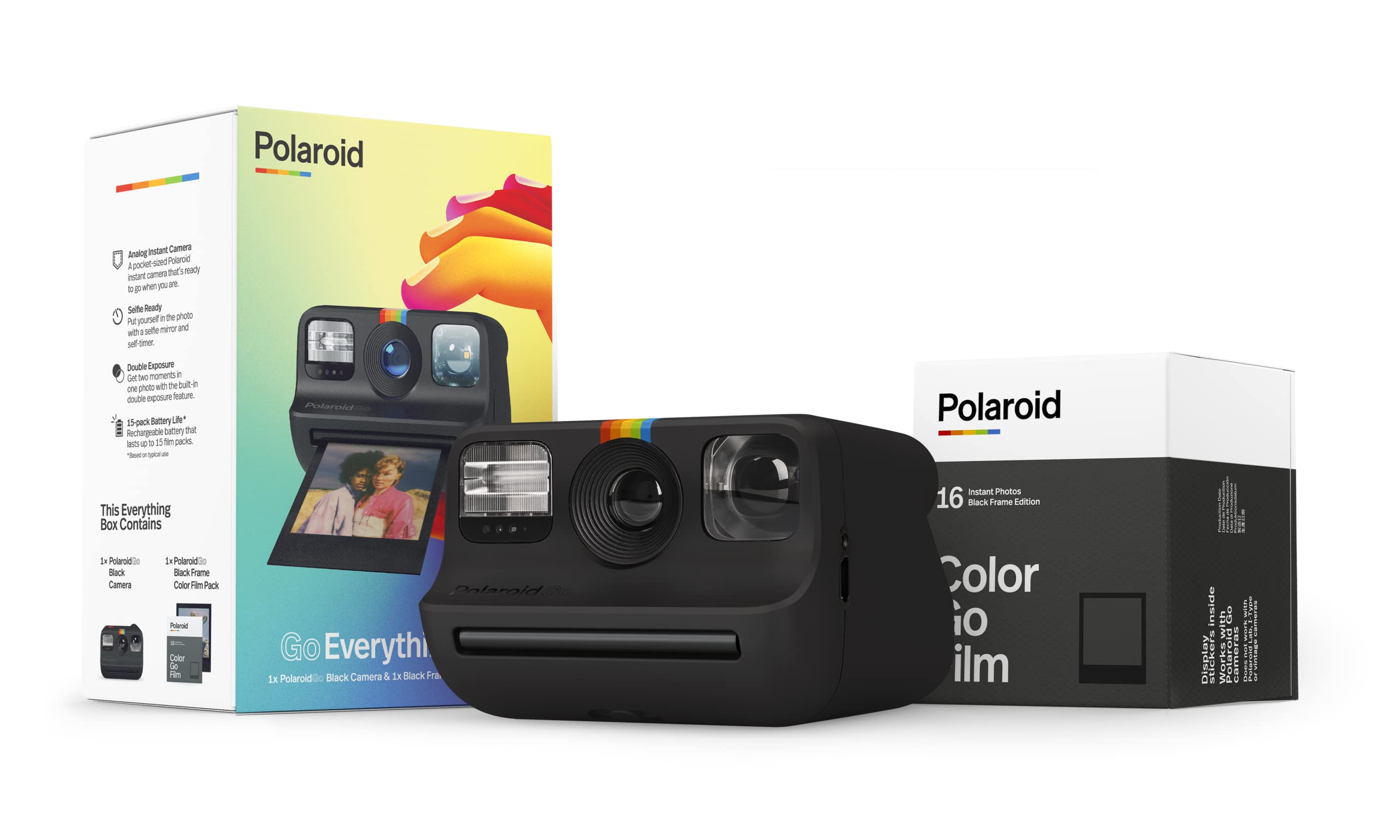 Foto 1 | Cámara Polaroid Go Everything Box Negra Con Película Para 16 Fotos - Venta Internacional.