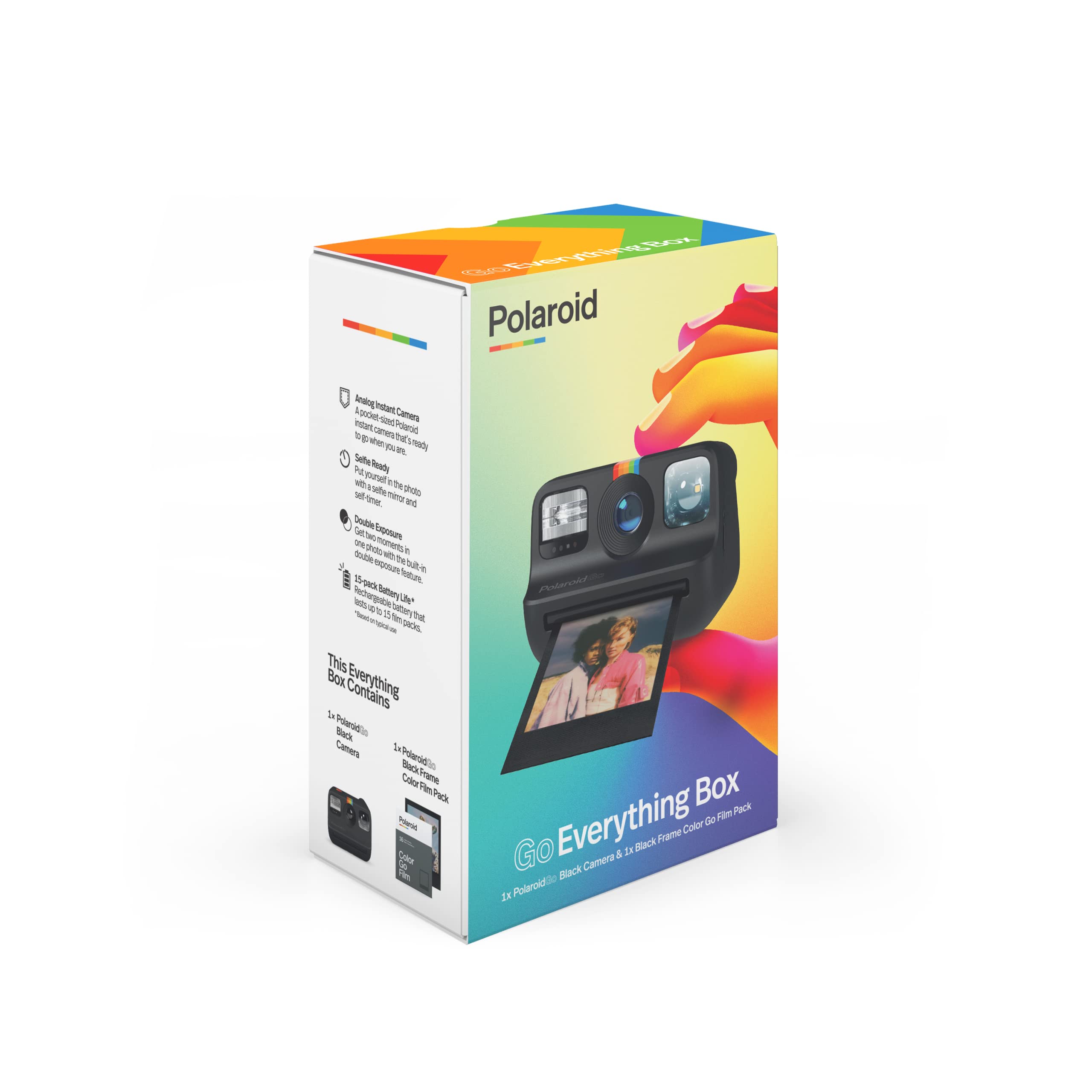 Foto 2 | Cámara Polaroid Go Everything Box Negra Con Película Para 16 Fotos - Venta Internacional.