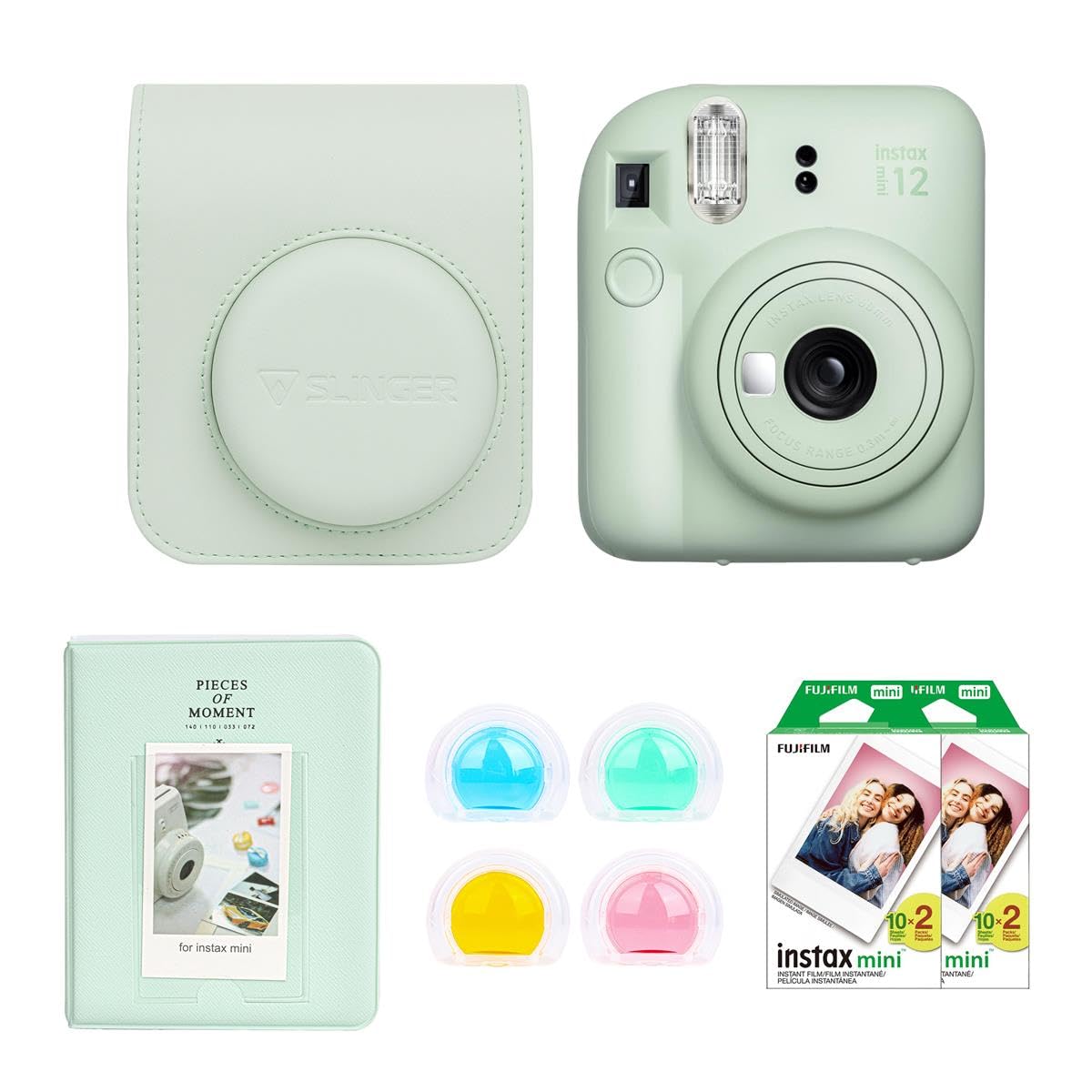 Cámara De Película Instantánea Fujifilm Instax Mini 12 Verde Menta - Venta Internacional.