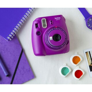 Foto 6 | Cámara Fujifilm Instax Mini 9 Violeta Transparente Con Lente Para Selfies - Venta Internacional.