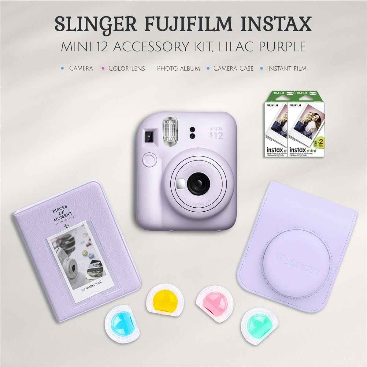 Foto 3 pulgar | Cámara De Película Instantánea Fujifilm Instax Mini 12 Lilac Purple - Venta Internacional.