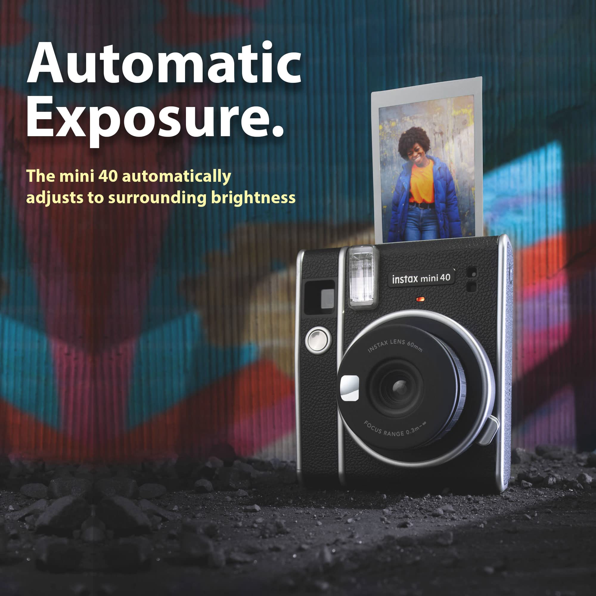 Foto 7 | Cámara De Película Instantánea Fujifilm Instax Mini 40 Renovada Con - Venta Internacional.