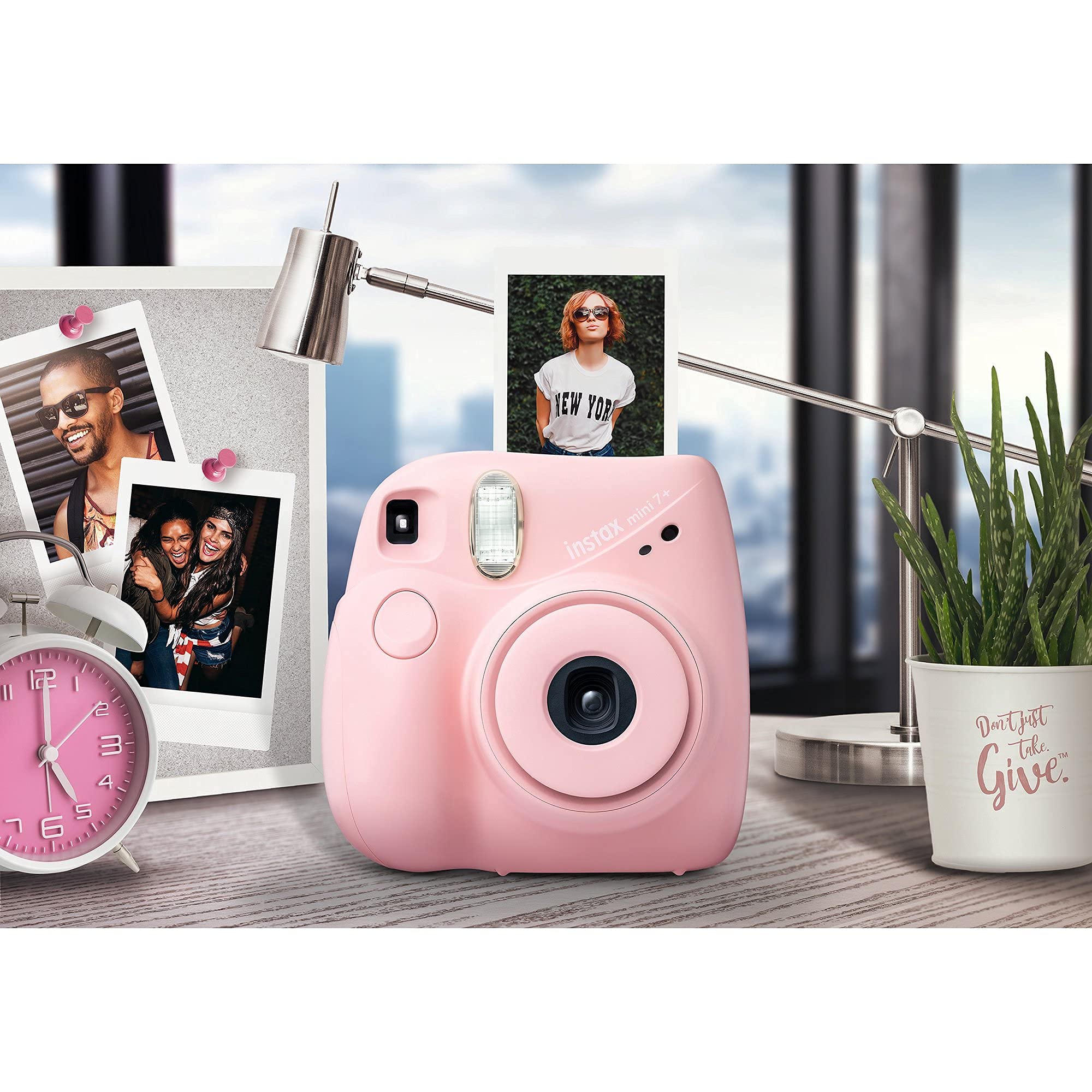 Foto 5 | Reacondicionado Cámara De Película Instantánea Fujifilm Instax Mini 7+ Rosa Claro - Venta Internacional.