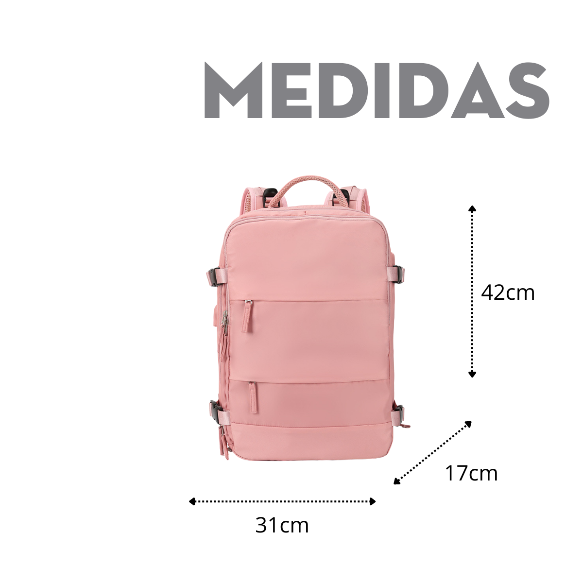 Foto 3 | Maleta Mima2 MAL001R color Rosa 1 Pieza