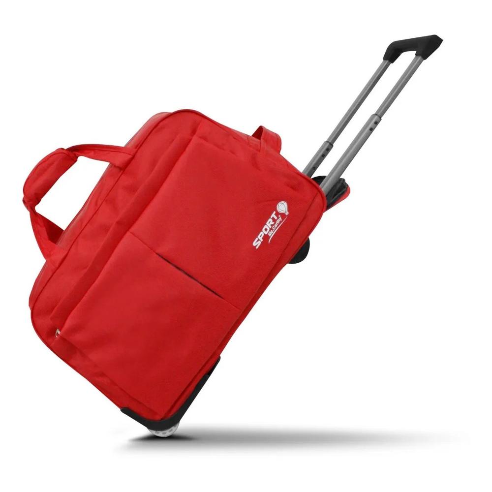 Maleta Carry On Deportivo 20 Pulgadas 2 Ruedas Roja