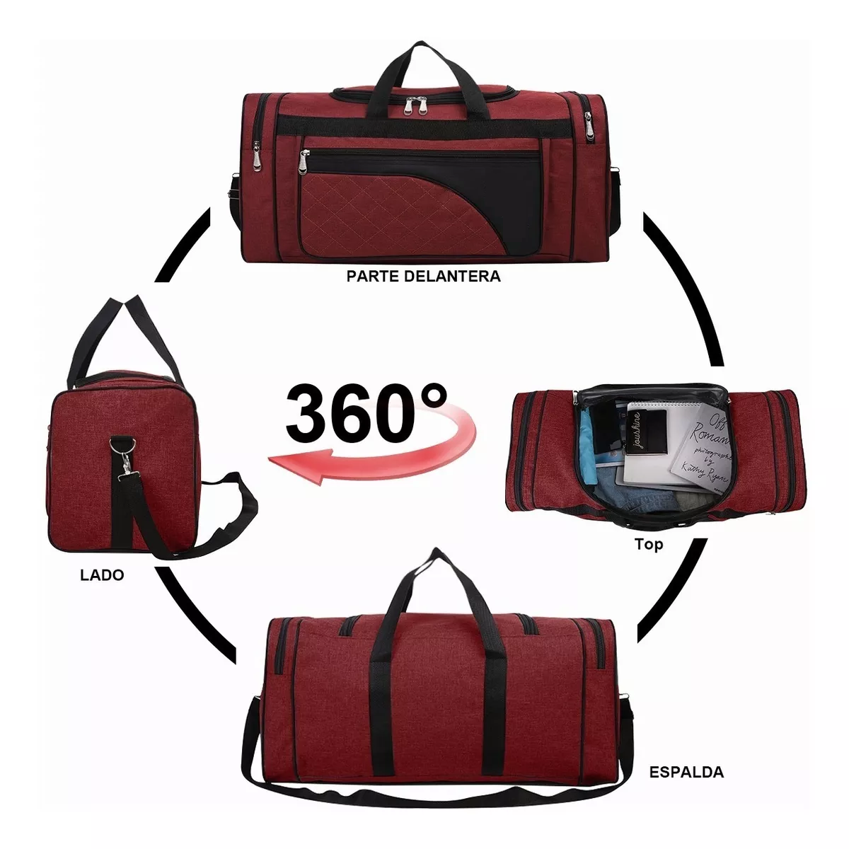 Foto 2 | Maleta Deportiva   Eo Safe Imports Esi-5769 color Rojo