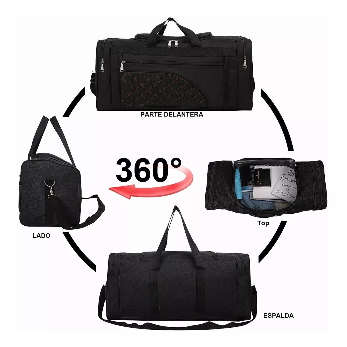 Foto 3 pulgar | Maleta Deportiva Eo Safe Imports Esi-5768 color Negro