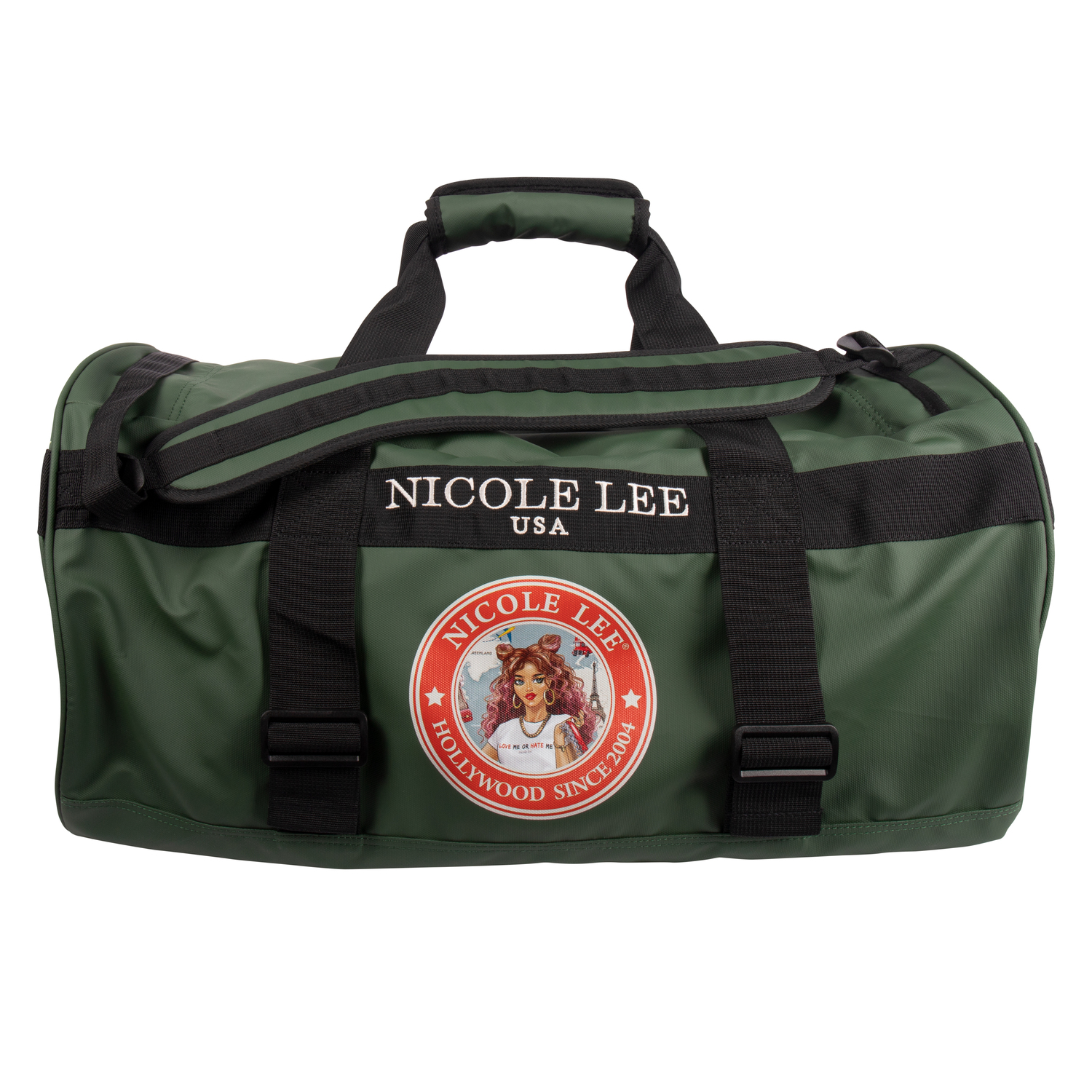 Maleta Nicole Lee color Verde Convertible 2 en 1 para Viaje
