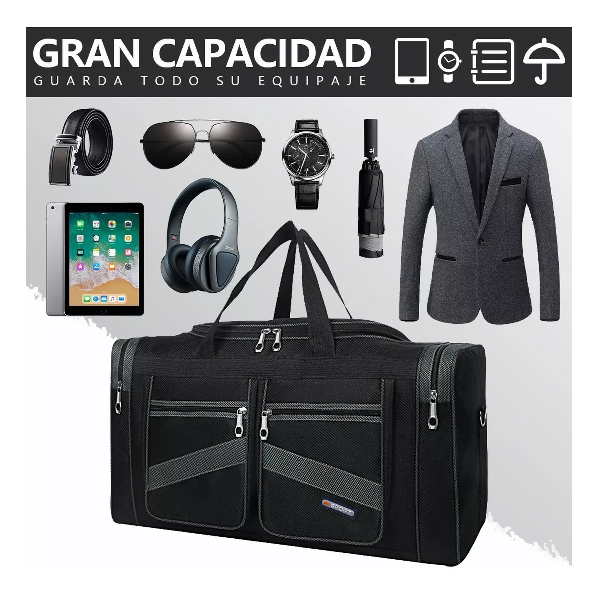 Foto 3 pulgar | Mochila Deportiva Eo Safe Imports Esi-7084 color Negro