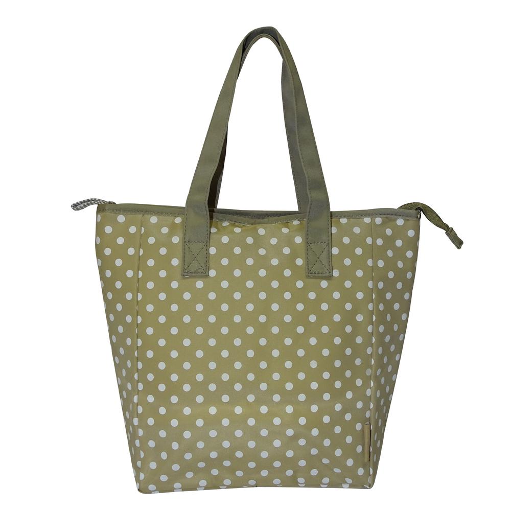 Bolso Mochila Térmico Picníc Lunch Comida Puntos color Marrón