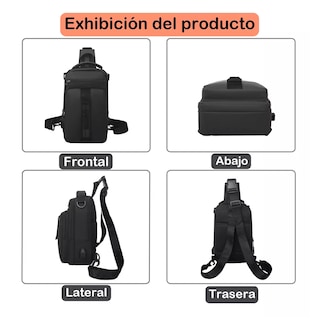 Foto 3 | Bolsa Bandolera con Puerto USB Eo Safe Imports ESI-8387 color Negro