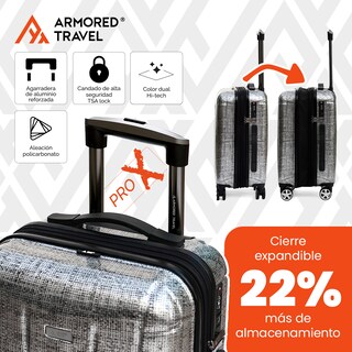 Foto 5 | Maleta con Ruedas Armored Travel Gris de 20"