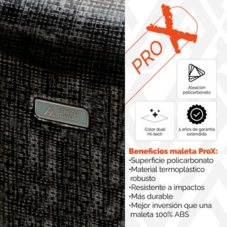 Foto 7 | Maleta de Viaje Armored Travel ProX Dark Negro Carry On 20'' 10kg de Policarbonato