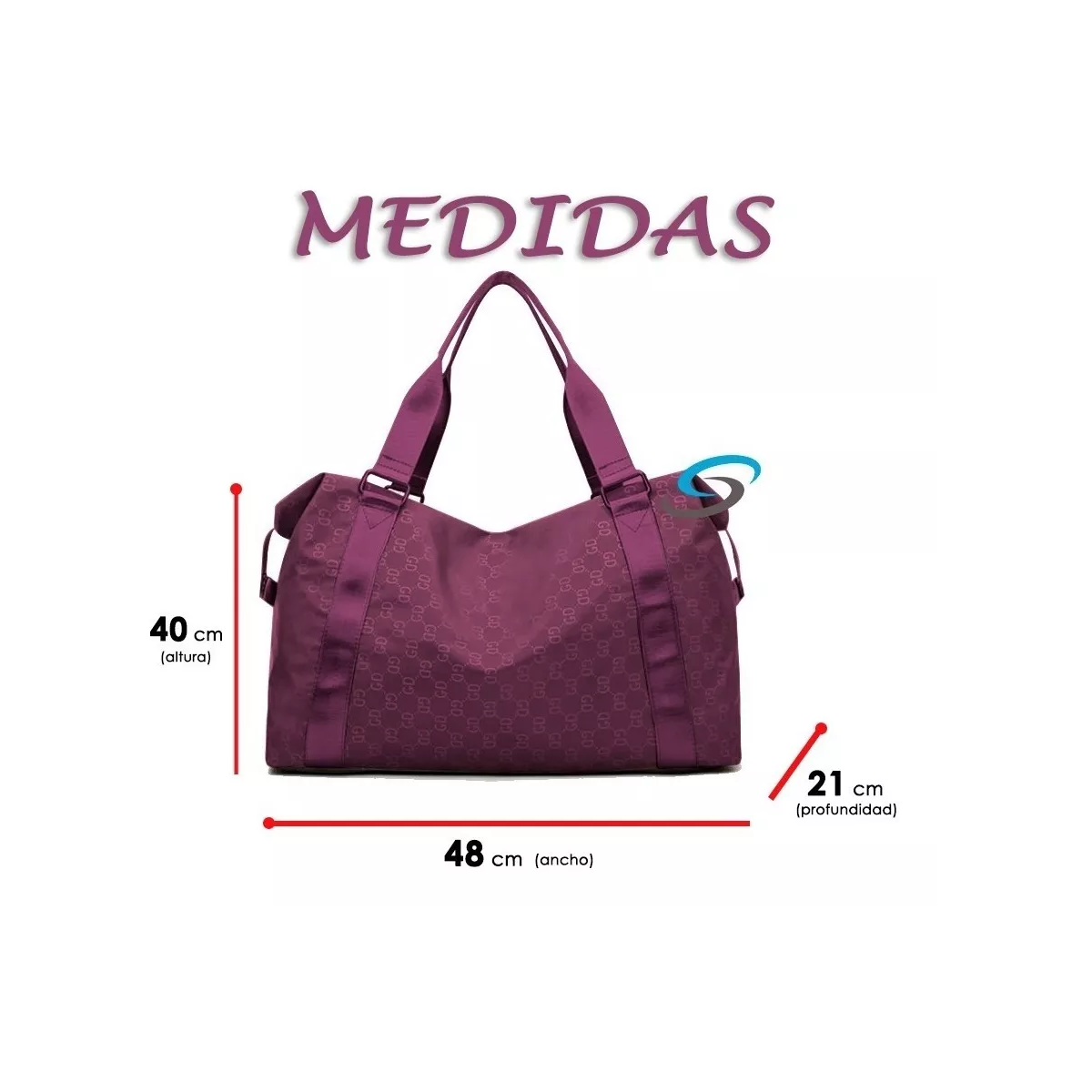 Foto 4 pulgar | Bolsa Maleta Casual Deportiva Gym Viaje Eo Safe Imports  Esi-9216 Purpùra