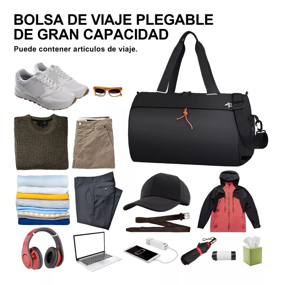 Foto 4 pulgar | Maleta Deportiva Bolsa Gimnasio Impermeable De Gran Capacidad Eo Safe Imports  Esi-9215 Negro