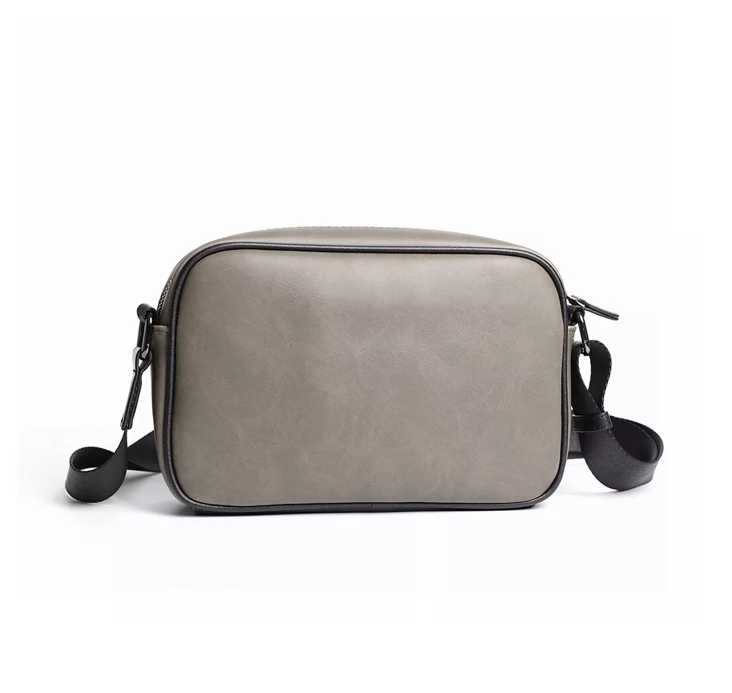 Foto 3 pulgar | Bolso Crossbody De Cuero De Hombre, Bolso De Hombro Color Verde