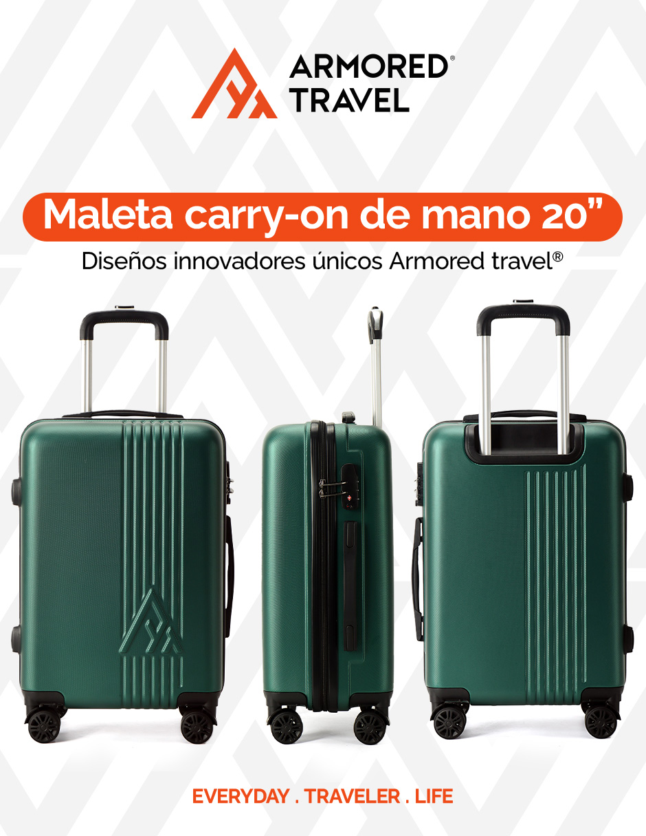 Foto 5 | Maleta de Viaje 10 KG Carry On 20'' Armored Travel Verde