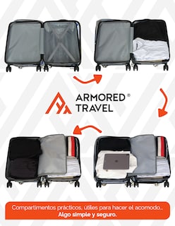 Foto 8 | Maleta de Viaje 10 KG Carry On 20'' Armored Travel Rosa