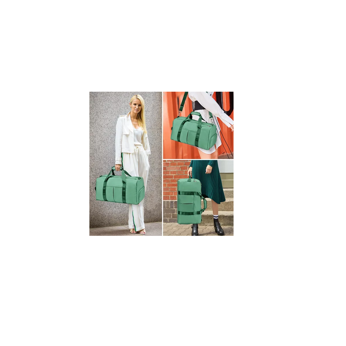 Foto 4 pulgar | Maleta Deportiva Bolsa Gym Viaje Mochila Fitness Eo Safe Imports Eo-9968 Verde