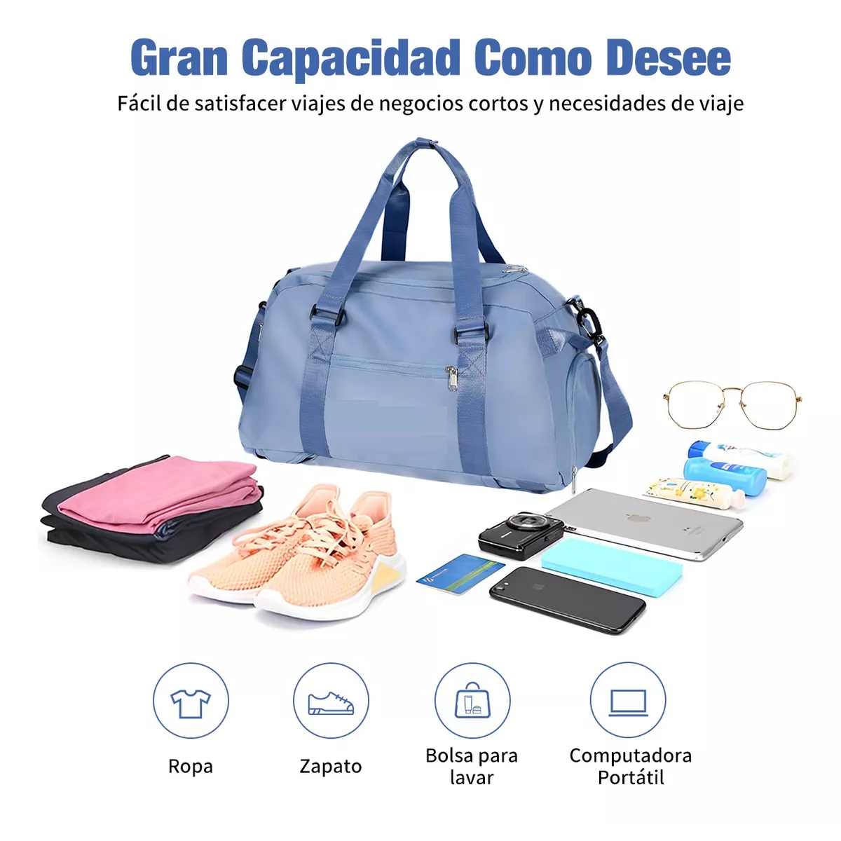 Foto 2 | Maleta Deportiva Eo Safe Imports Esi10116 color Azul