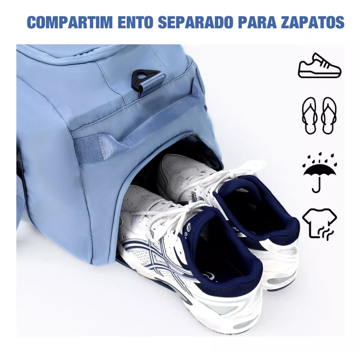 Foto 6 pulgar | Maleta Deportiva Eo Safe Imports Esi10116 color Azul