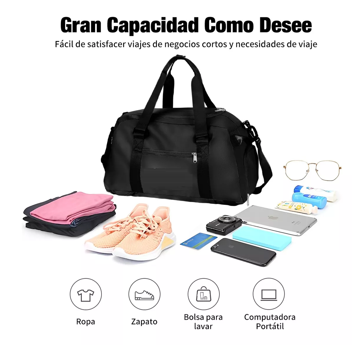 Foto 2 | Maleta Deportiva Eo Safe Imports Esi10117 color Negro