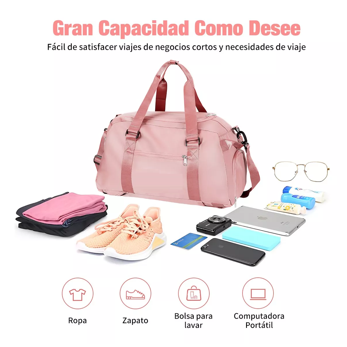 Foto 2 | Maleta Deportiva Eo Safe Imports Esi10118 color Rosa