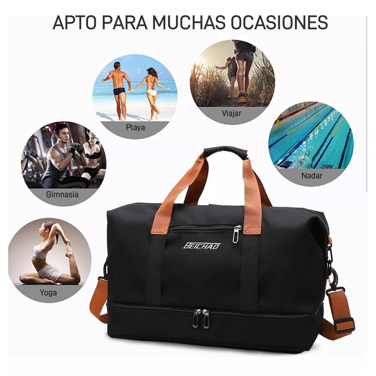 Foto 4 pulgar | Maleta Deportiva Eo Safe Imports Esi10114 color Negro