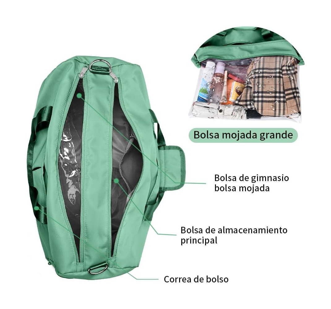 Foto 3 pulgar | Maleta Deportiva Belug color Verde