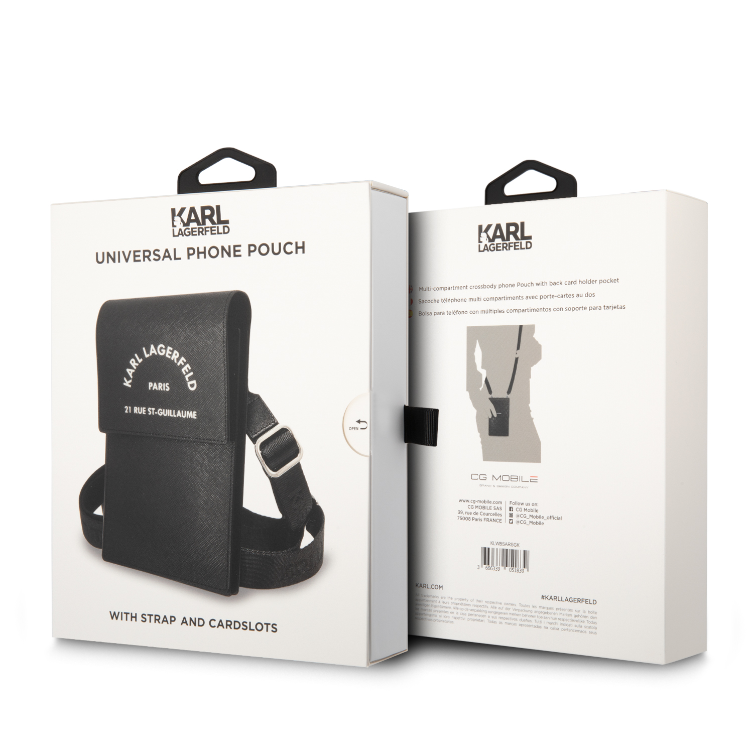 Foto 5 | Wallet Karl Lagerfeld Classic Negra Universal