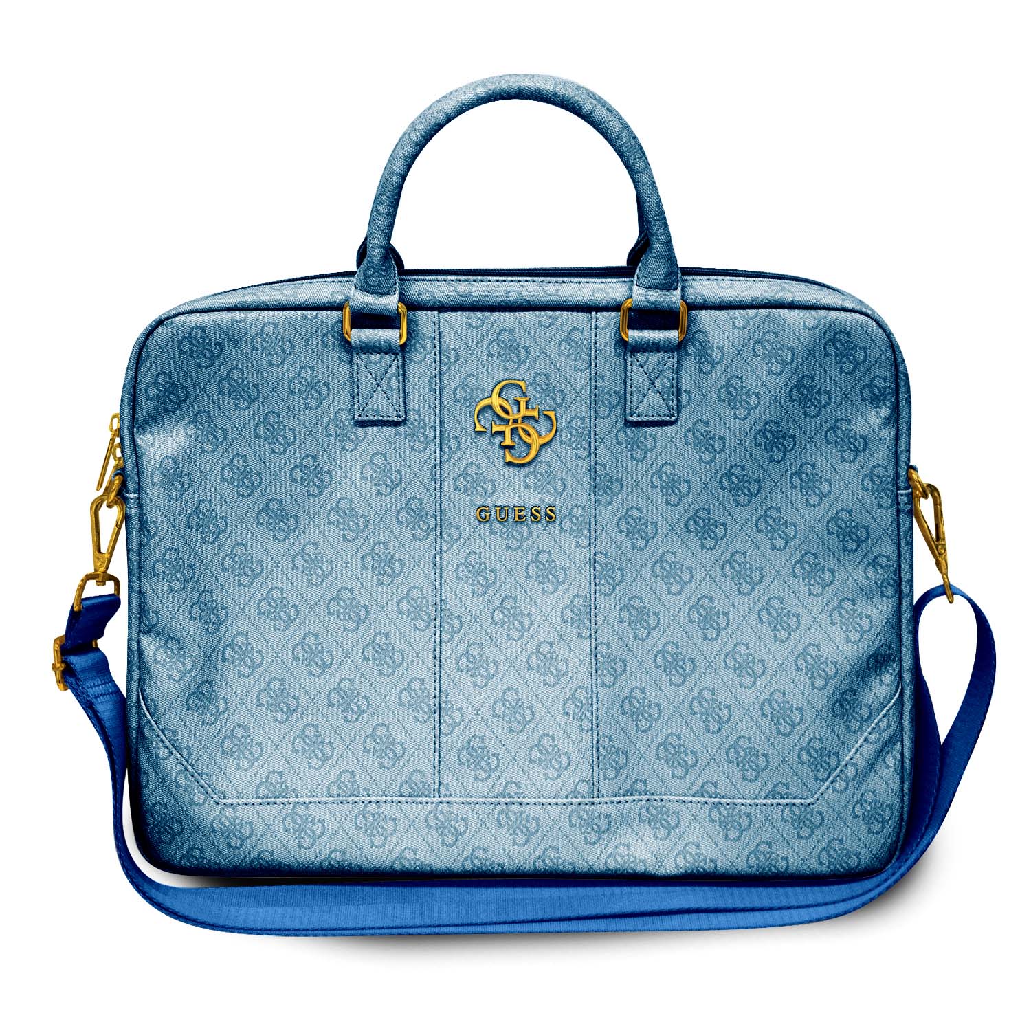 Foto 2 pulgar | Portafolio Guess 4G Azul 15''