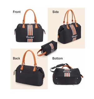 Foto 3 | Bolsa de Viaje Negra con Asas
